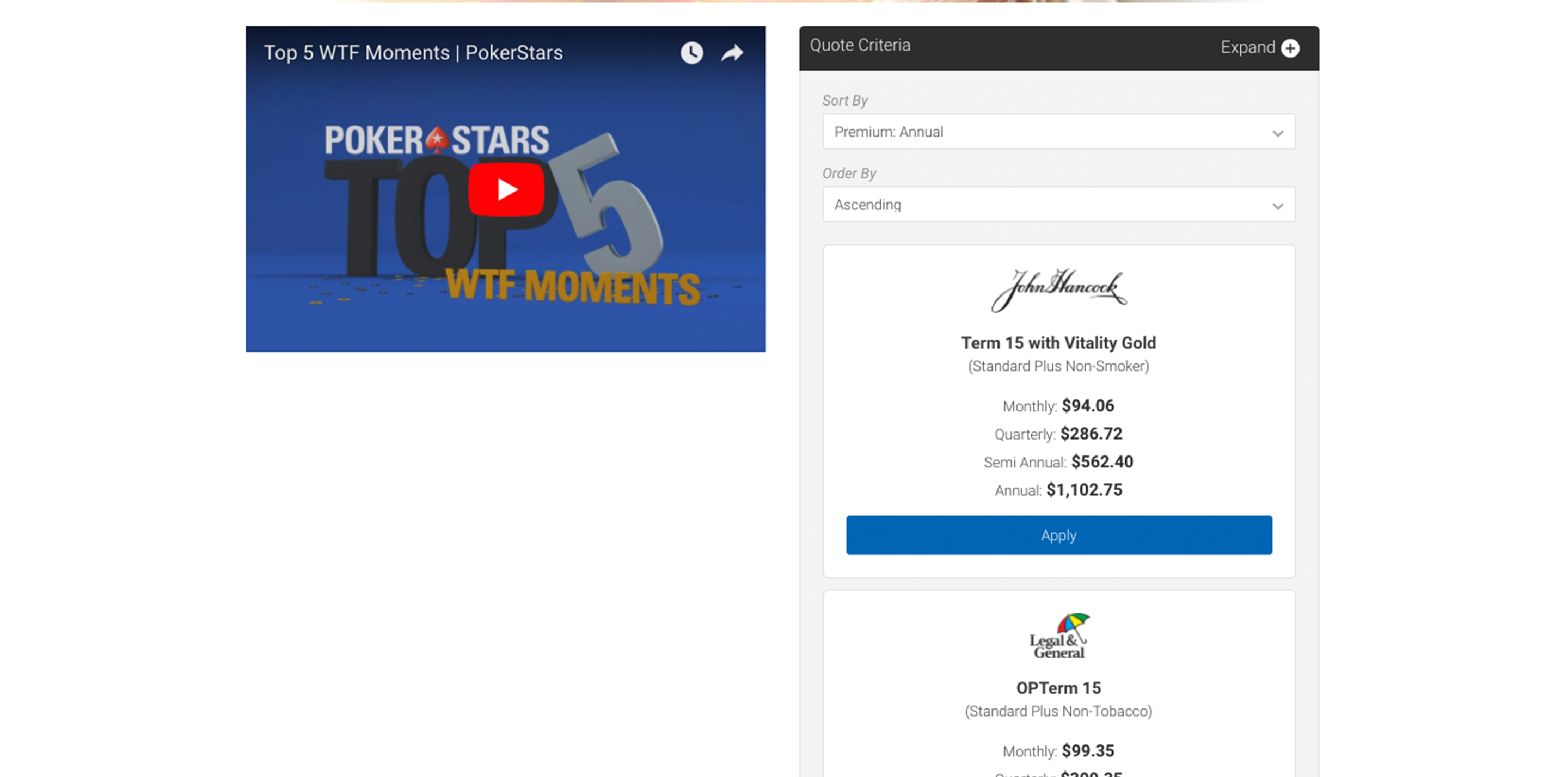 Website Quoter - Results No Modal